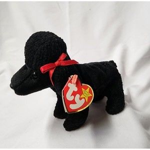 Ty Beanie Babies 1998 Gigi The Poodle Dog Birthday  April 7 1997